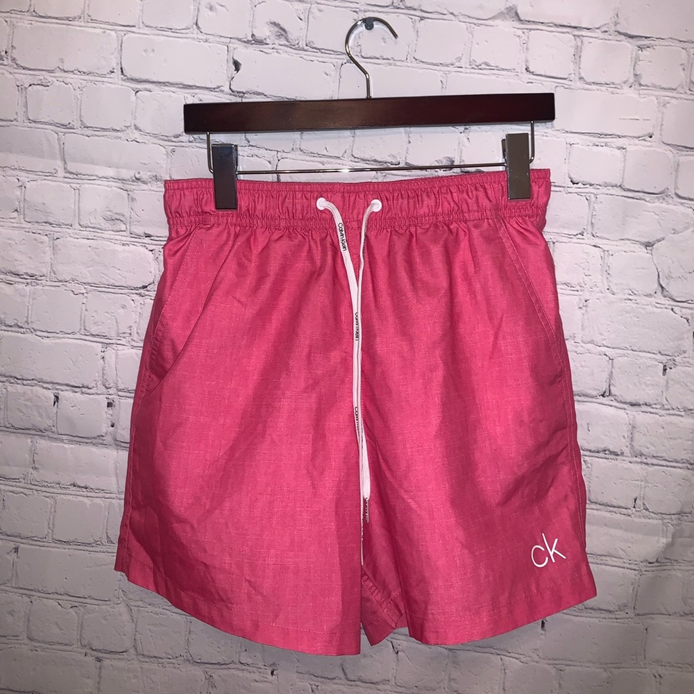 Calvin Klein Pink & White Swim Trunks size S - Picture 1 of 10